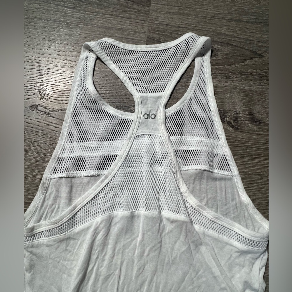 Alo White Athletic Tank - Picture 5 of 5
